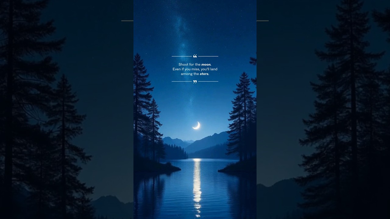 Shoot for the Moon After Heartbreak 🌙 | Healing Quote 