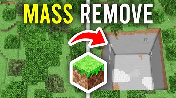 How To Mass Remove & Clear Blocks In Minecraft - Full Guide