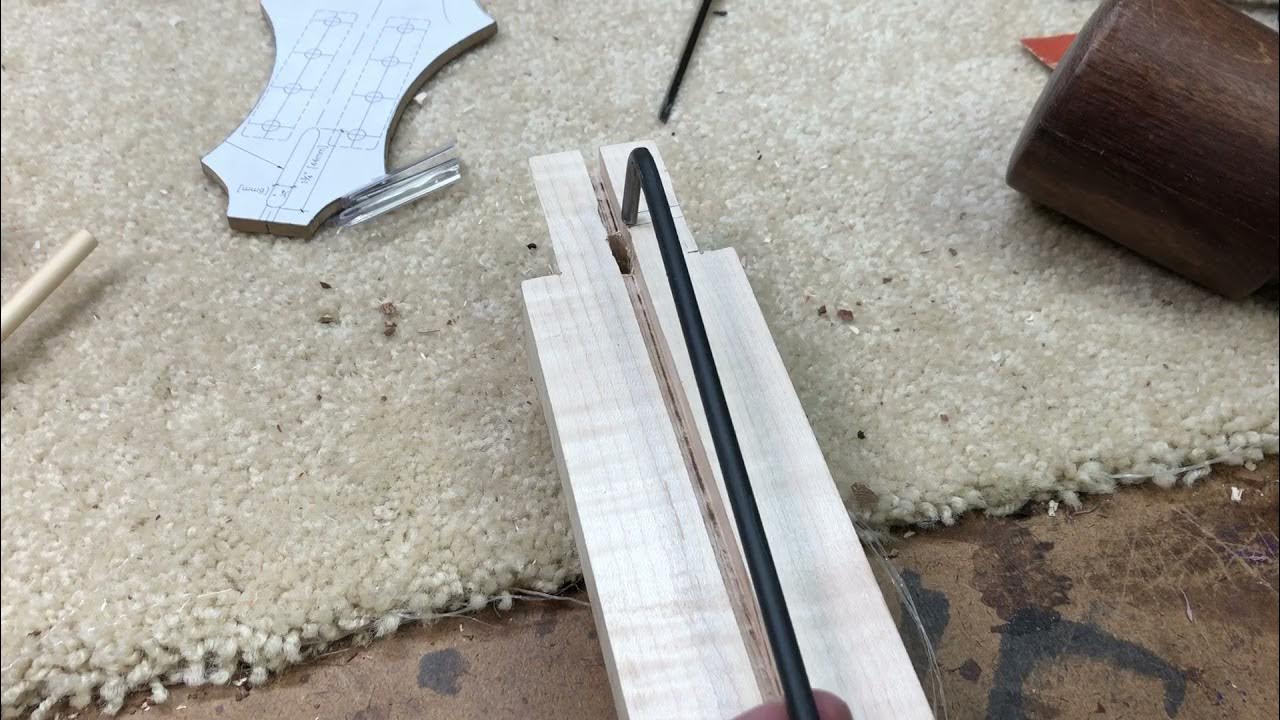 Building My First Mandolin Fitting the truss rod YouTube