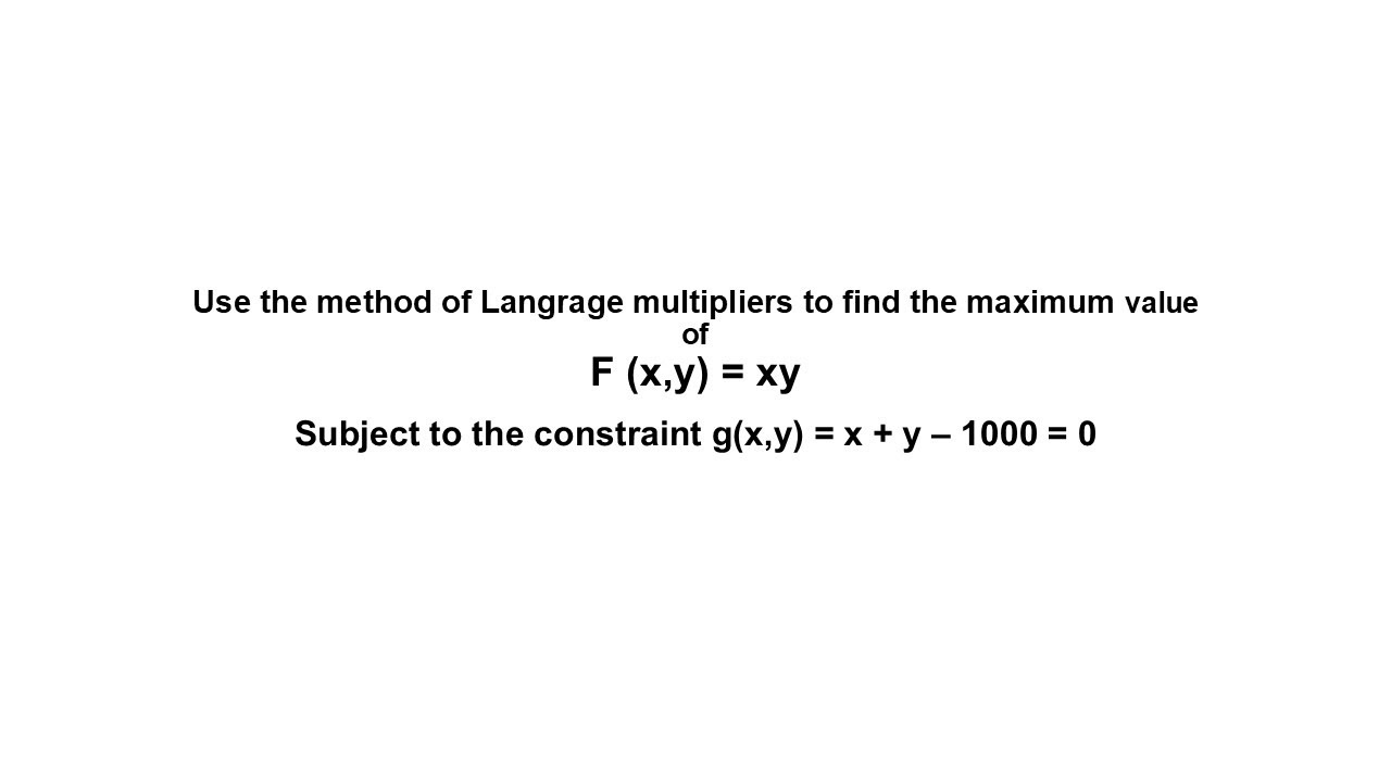 Utility Maximization with Langrange Multiplier method. - YouTube