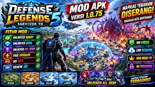 Defense Legend 5 Survivor TD MOD APK v1.0.75 | أموال وجواهر غير محدودة | فتح جميع الأبطال | قائمة... screenshot 2