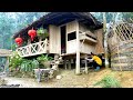 A gloomy rainy day - Build a new stove, store firewood for the rainy season | Living Off Grid