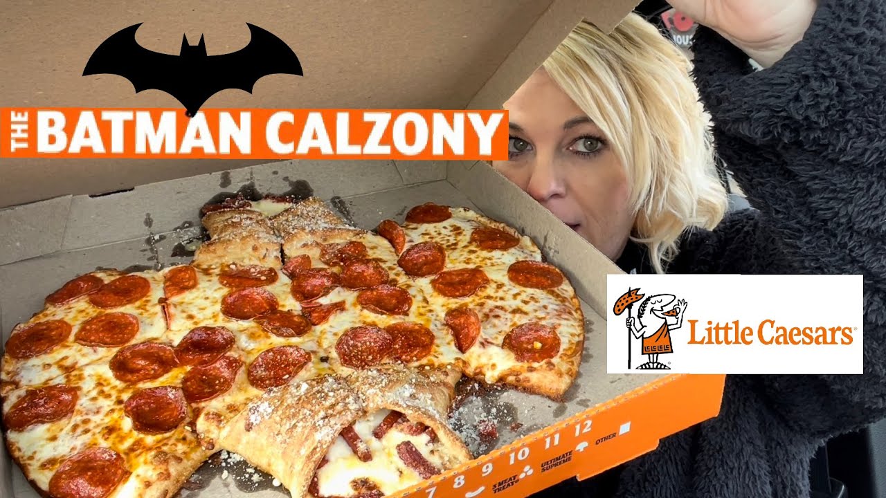 The Batman Calzony Review from Little Caesars - YouTube
