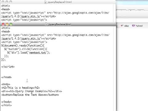 JS 4U 61: Element Replacement with AJAX