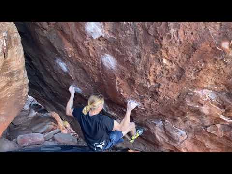Beta Video for climb Power Slave v12, Red Rock
