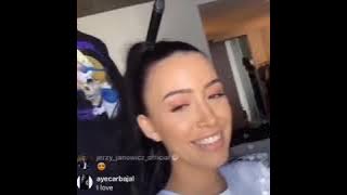 Christian Serratos on Instagram Live