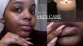 My SOFT GIRL Skincare Routine || how I get CLEAR SKIN 🤍🫶🏽 screenshot 2