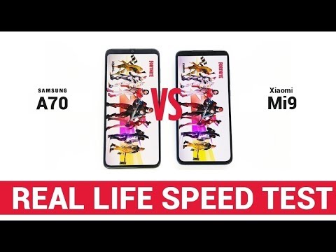 Samsung Galaxy A70 vs Xiaomi Mi9 - Real Life Speed Test! [Big Difference?]