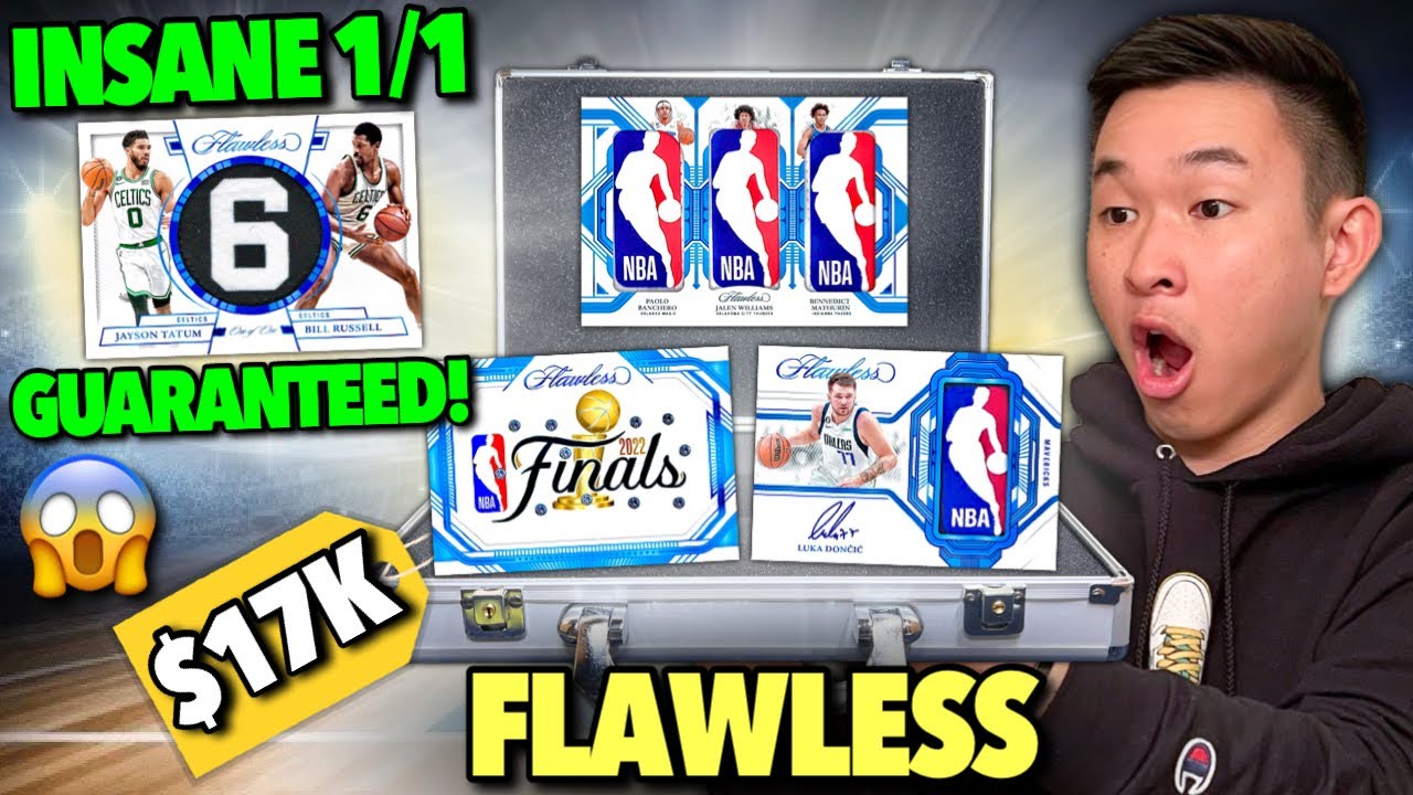 THE NEW $17K FLAWLESS 🏀 BOX IS INSANE (GUARANTEED 1/1)! 😱🔥 2022-23 Panini Flawless Basketball FOTL