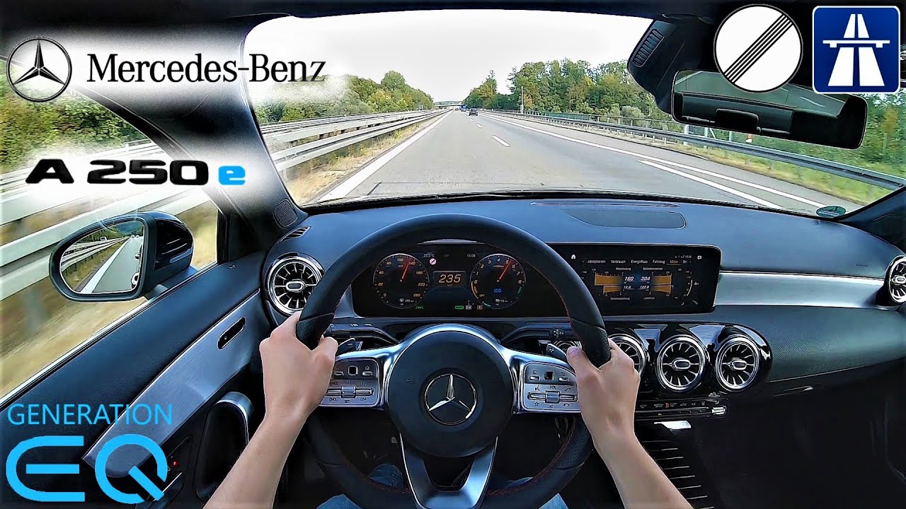 Mercedes A250e | Autobahn | Top Speed | POV Drive