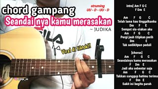 Kunci gitar lagu JUDIKA - JADI AKU SEBENTAR SAJA | chord and lyrics