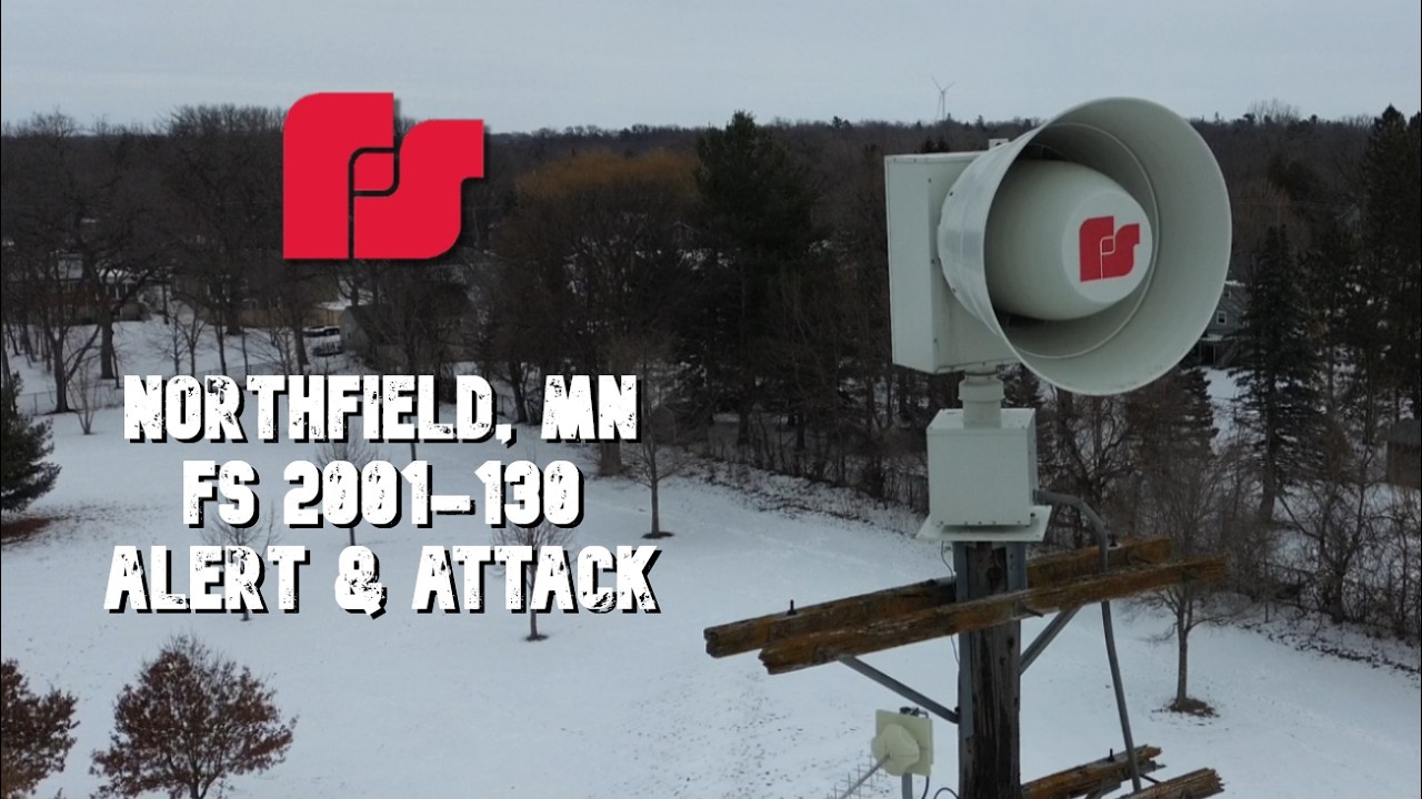 Federal Signal 2001-130 Siren Test - Northfield, Minnesota