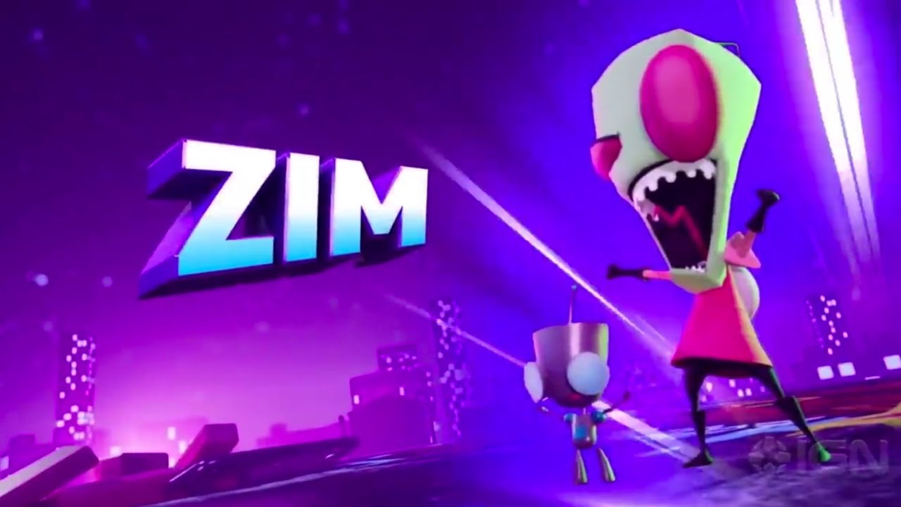 Nickelodeon All-Star Brawl Arcade Mode: Zim Gameplay HD