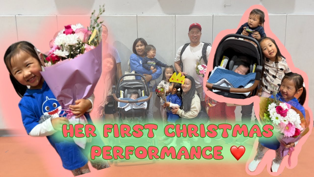 SAHM Vlog- First Christmas Performances, Attempting 떡 Cake, TJ Maxx Find!!