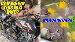 Fixing Our Old Motorbike & Cooking Nilagang Baka For My Family | Our Simple Farm Life