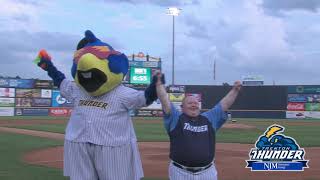 Thunder Batboy Tommy Smith Pregame Award Ceremony
