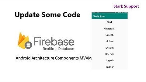 Update code  MVVM + RecyclerView + LiveData from Realtime Databse | Android Studio