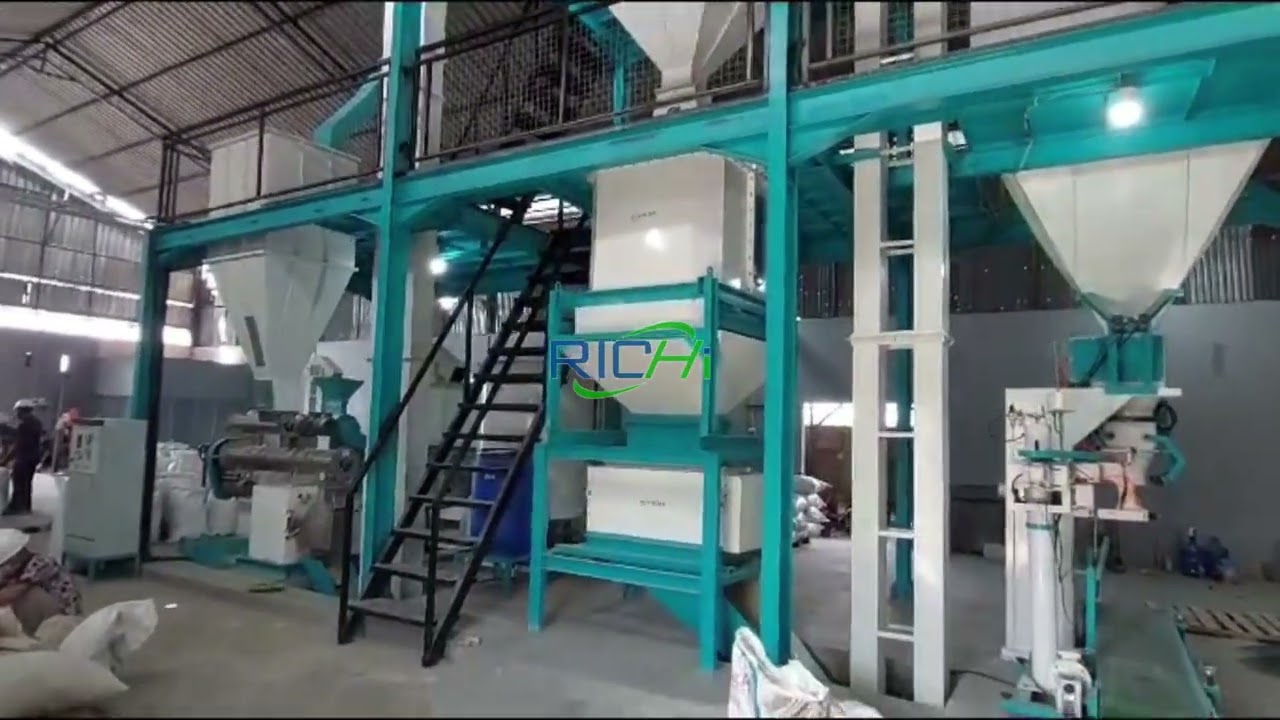 Customized 1-2T/H Poultry Feed Pellet Line in Indonesia – Tailored Color & High Efficiency