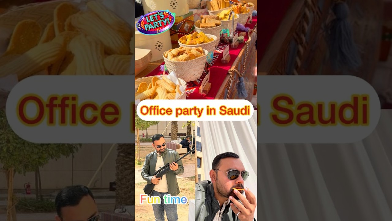 How to celebrate office party in Saudi Arabia!Office party kaise hota hai Saudi Arabia me!