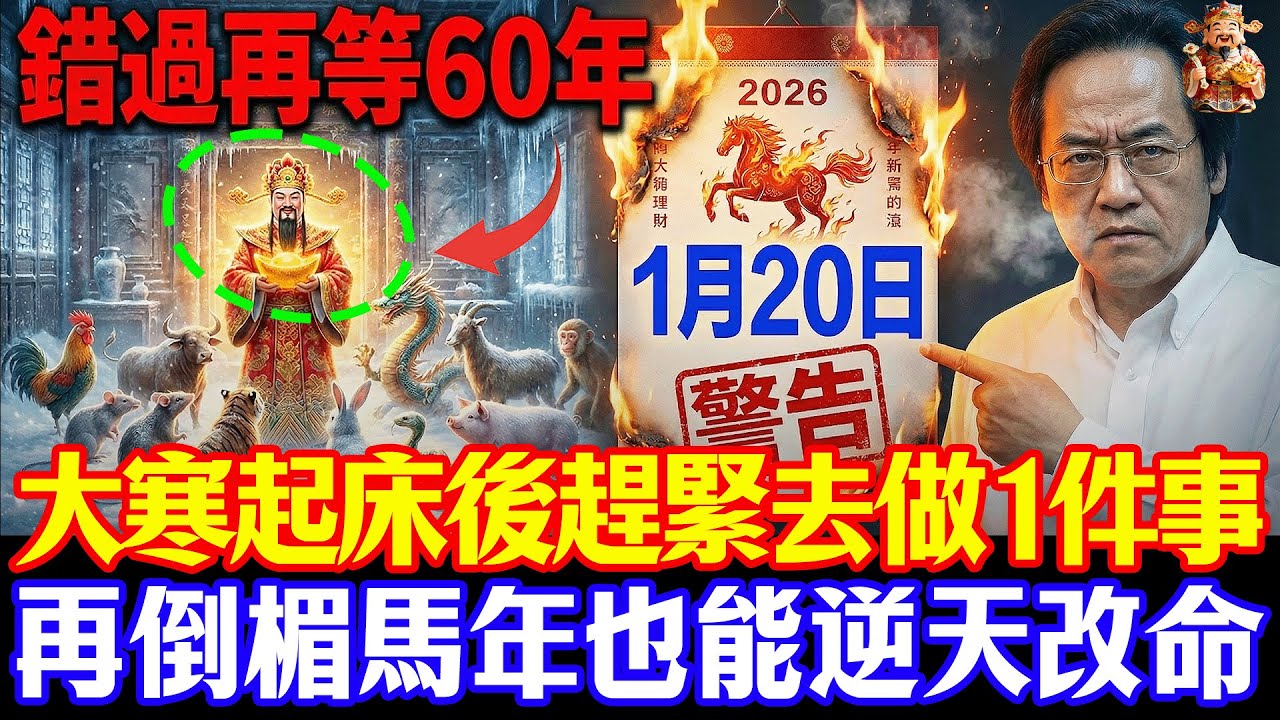 倪海廈預言警告：1月20號大寒必看，起床後趕緊去做1件事，再倒楣也能逆天改命！ 錯過等60年