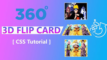 3D Flip Card Effect On Hover Using Only HTML & CSS