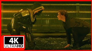 4K Black Widow Vs Taskmaster Bridge Fight Scene Hd