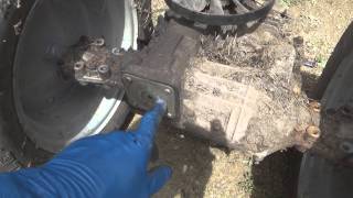 Change the oil on a Peerless hydrostatic transaxle, pt 2