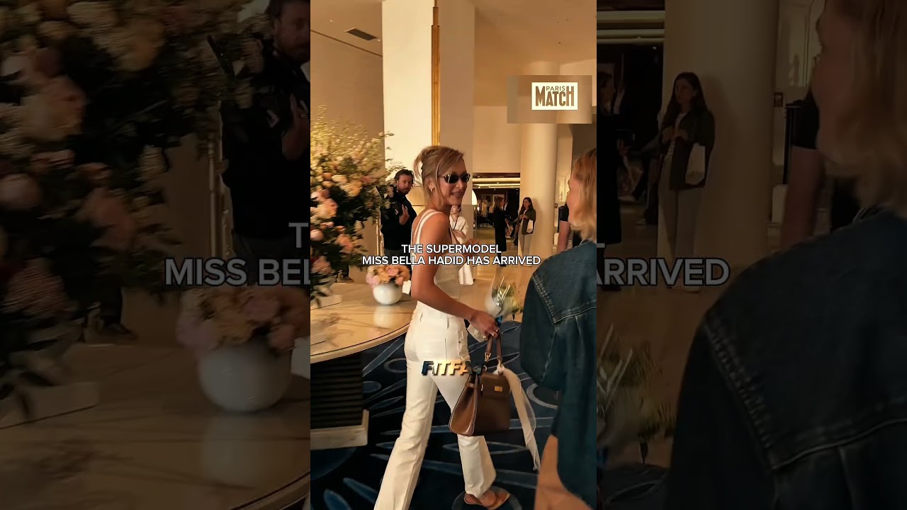 Bella  has arrived in Paris for Cannes 