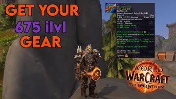 STEP by STEP GUIDE on How to CRAFT 675 ilvl GEAR In The War Within Season 2!
