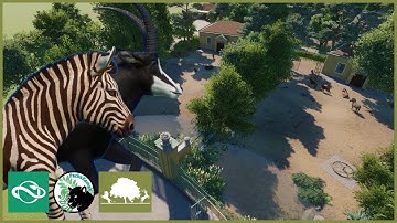 The final hoofstock yard: ZEBRA & SABLE ANTELOPE! | Tiergarten Edelwald | Planet Zoo | #7