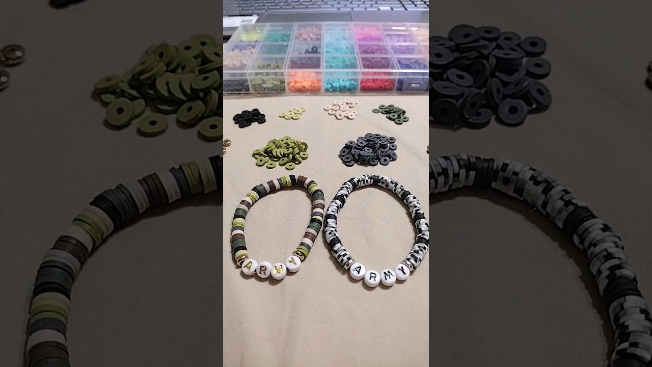 How to Create a Heishi Clay Bead Stretch Bracelet 