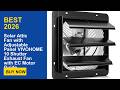 Solar Attic Fan with Adjustable Panel VIVOHOME 10 Shutter Exhaust Fan with EC Motor Guide