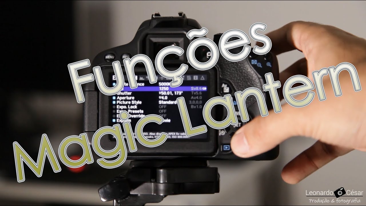 Principais funções do Magic Lantern