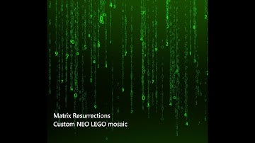 NEO: Matrix Resurrections LEGO mosaic build