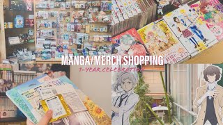 Manga/Merch Shopping + Haul | MY CHANNEL’S 1YEAR ANNIVERSARY