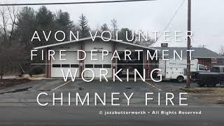*FREAKY MEGA RARE* Avon Volunteer Fire Department Working Chimney Fire Response!!!!!