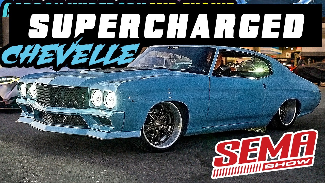 1000hp Supercharged 70 Chevelle Cruising SEMA 2024 SOUNDS MEAN!  Nostalgia Hot Rods "WhippleD" Debut