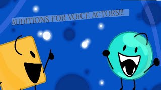 Auditions!!!!  For Voice Actors For MY New Object Show BFAM https://discord.gg/xHUXg9qy