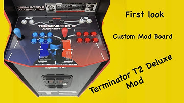 First Look: Arcade1Up Terminator T2 Deluxe Arcade + Custom Plug & Play Mod Control Board