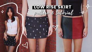 Low Rise Mini Skirt Tutorial Pattern Basic Patterns For Beginners