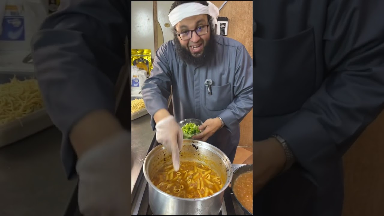 مكرونة الطيبين بالدجاج 👌مع الشيف ابوعبدالله زعيم الكميات