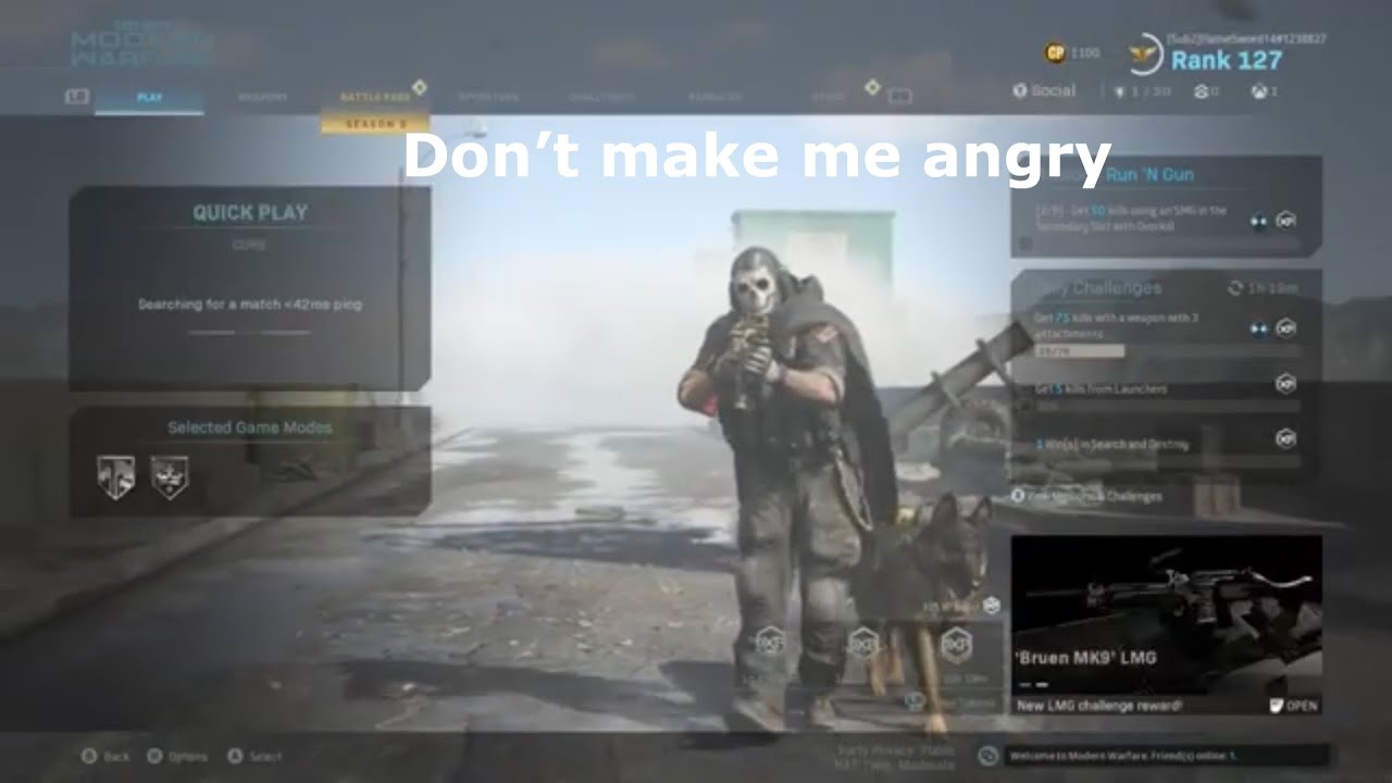 Don’t make me angry on call of duty modern warfare (56 kills) - YouTube
