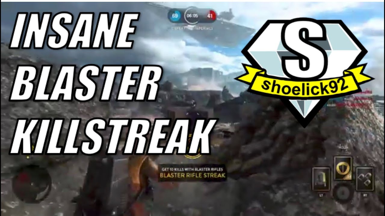 Insane Star Wars Battlefront Blaster Killstreak 1 Youtube