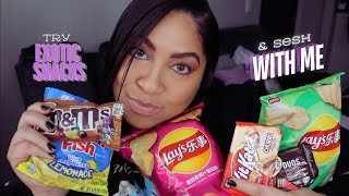 TRYING EXOTIC SNACKS