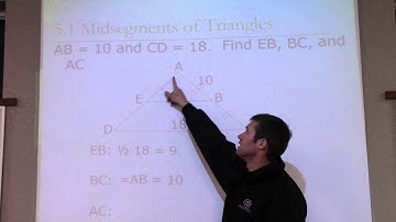 5.1 Midsegments of Triangles Mr. Gettman