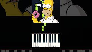Homer Drops His Donut D'Oh! Meme (EASY Piano Tutorial)