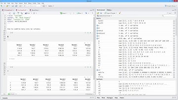 How to Combine Data Set by Columns in R. [HD]