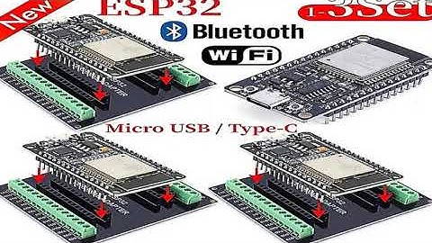 1-3Set ESP32 WROOM-32 CH340C Development Board TYPE-C Micro USB WiFi+Bluetooth Ultra-Low Power Con