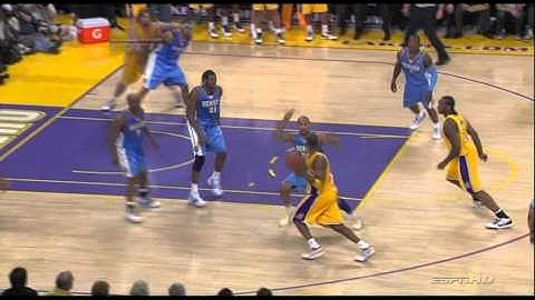 05 19 2009   WCF Game 1   Nuggets vs  Lakers   Kobe And 1 Jumper