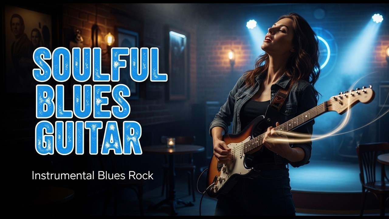 SOULFUL BLUES GUITAR Mood – Smooth Late Night Drive Guitar | Instrumental Blues Rock Experience